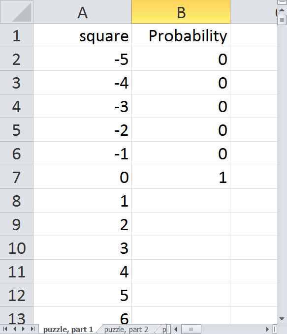 Spreadsheet - Step 2