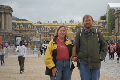Steve and Cathy at the Louvre