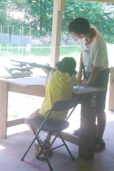 Nick at the shooting range