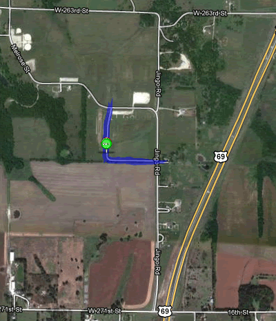 Map of October 16, 2011 run