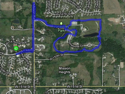 Map of October 20, 2011 run