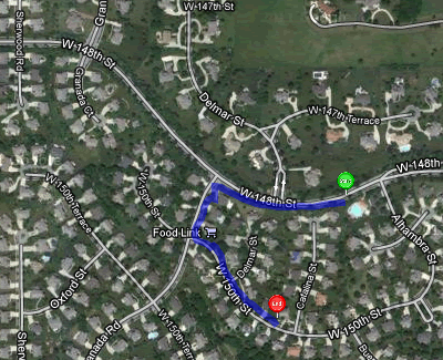 Map of November 1, 2011 run, part 3