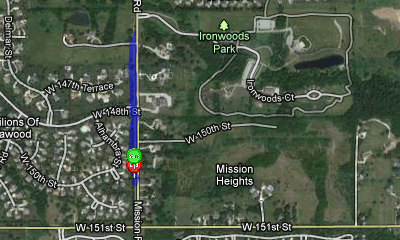 Map of November 3, 2011 run, part 2