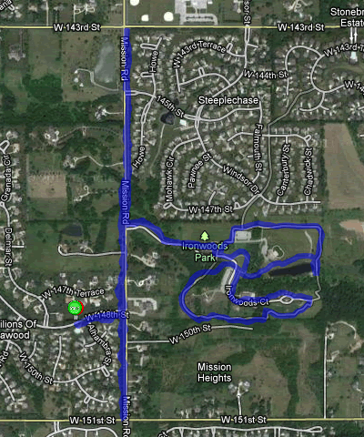 Map of November 5, 2011 run
