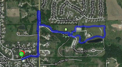 Map of November 10, 2011 run