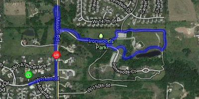 Map of November 17, 2011 run
