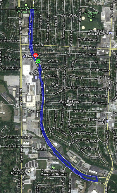 Map of November 24, 2011 run