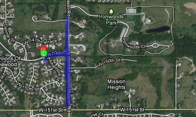 Map of November 26, 2011 run