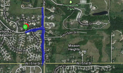 Map of November 29, 2011 run