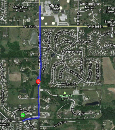 Map of December 24, 2011 run
