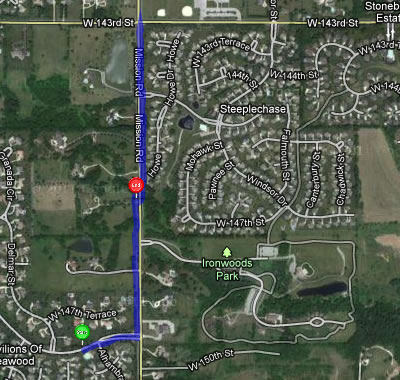 Map of January 9, 2012 run