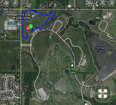 Map of December 30, 2011 run