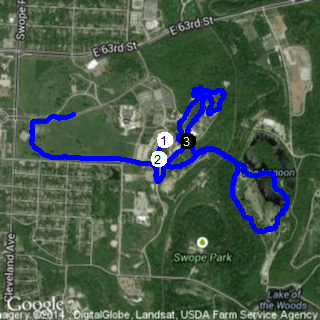 Map of KC Zoo 4M run