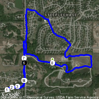 Map of 143rd Street route