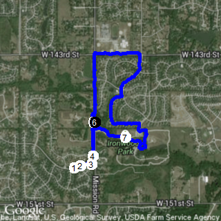 Map of Steeplechase route
