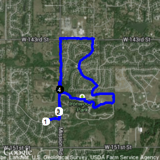 Map of Steeplechase route